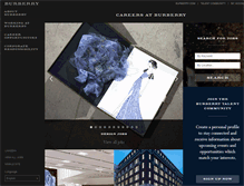 Tablet Screenshot of burberrycareers.com